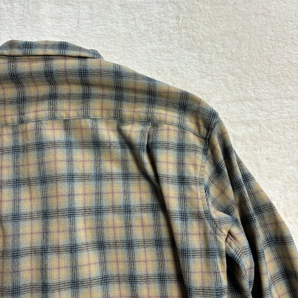 Pendleton Mens Board Shirt Jac Flannel Button Down Size Medium Plaid Long Sleeve - Picture 12 of 16